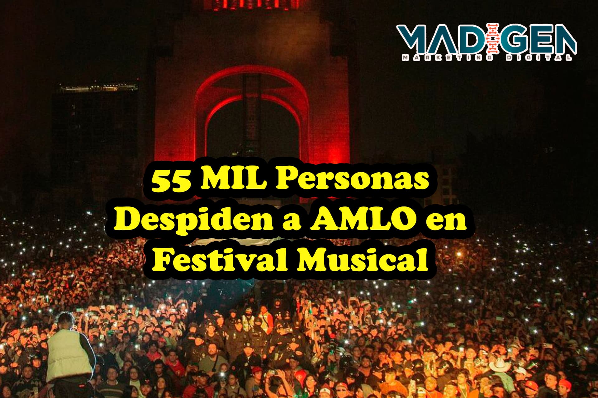 Multitudinario Festival Musical Despide a AMLO 